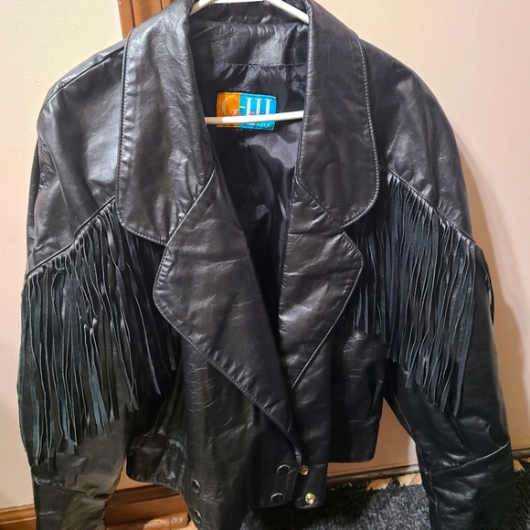 GIII Jackets & Blazers - Genuine Leather Fringed Jacket